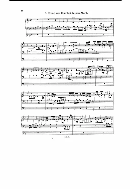 First page of Erhalt uns, Herr, bei deinem Wort