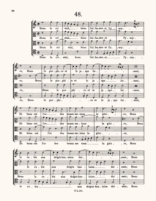 First page of Beau le cristal