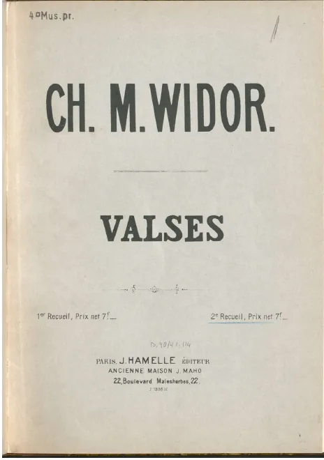 First page of Valses, Op.33