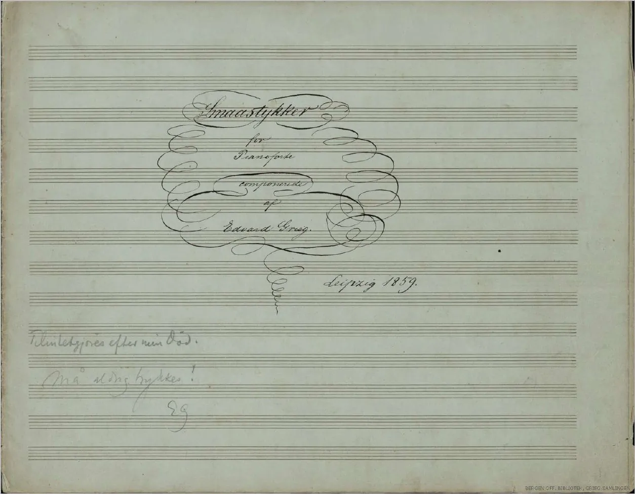 First page of 23 Short Pieces for Piano