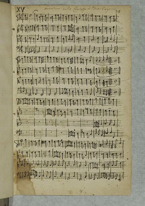 First page of Ouverture de la Comtesse d'Escarbagnas, Intermèdes nouveaux du Mariage forcé