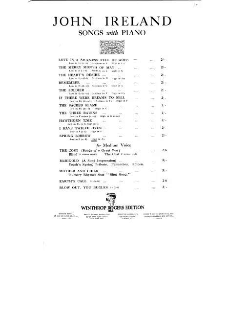 First page of Spring Sorrow