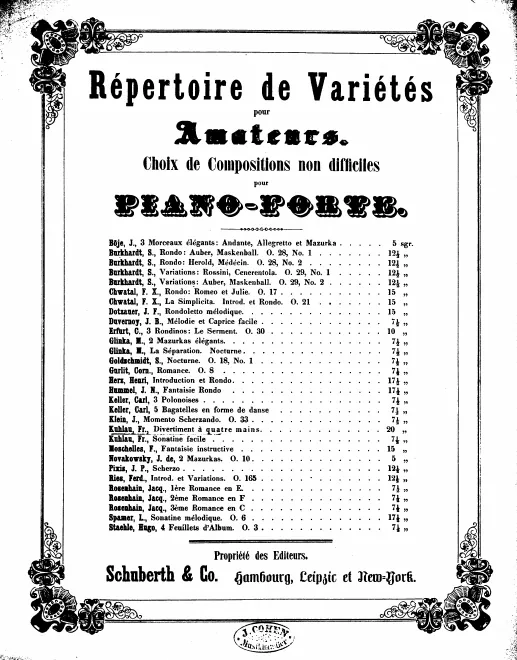 First page of Divertimento
