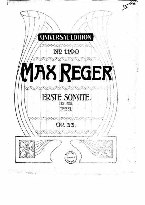 First page of Erste Sonate für Orgel