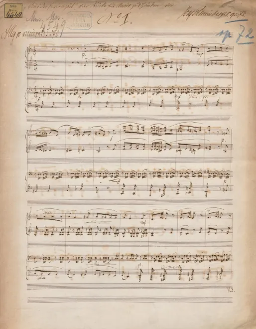 First page of Aus den Ferientagen