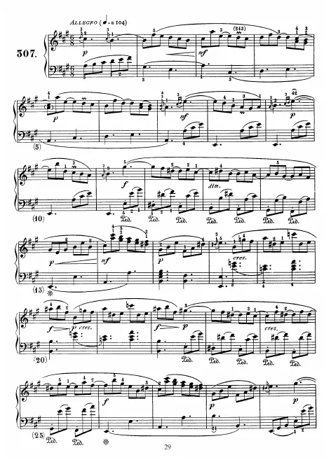 First page of Keyboard Sonata in A major