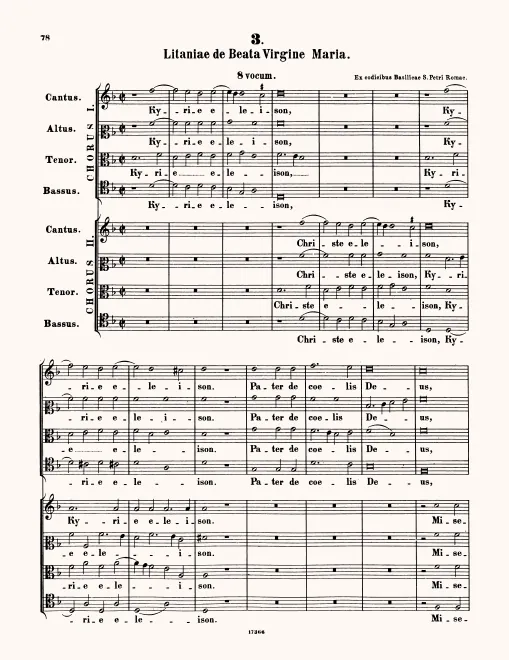 First page of Litaniae de Beata Maria Virgine