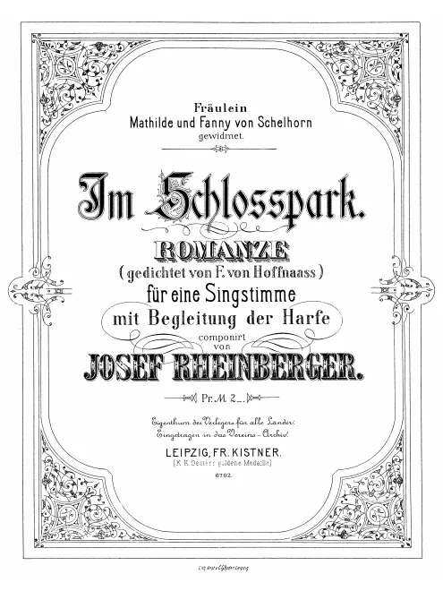 First page of Im Schlosspark