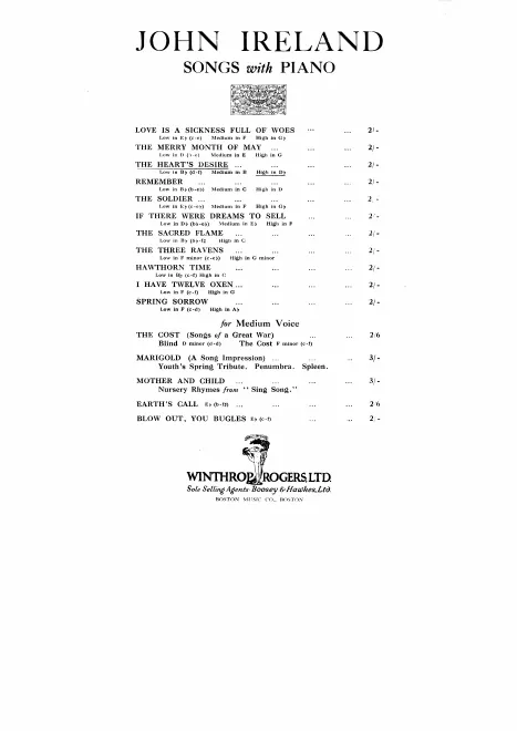First page of The Heart's Desire