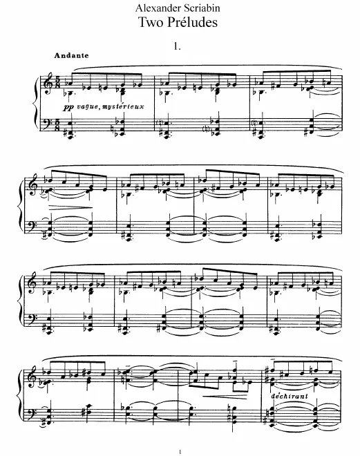 First page of 2 Preludes