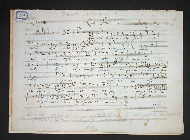 First page of Qui tollis in E major