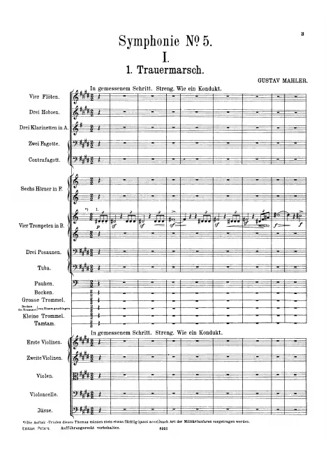 First page of Symphony No.5