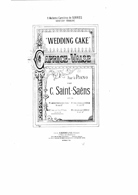 First page of Wedding Cake