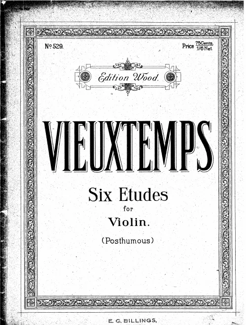 First page of Six Etudes