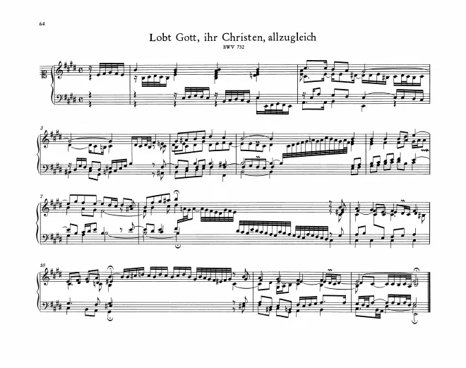 Lobt Gott, ihr Christen allzugleich, BWV 732