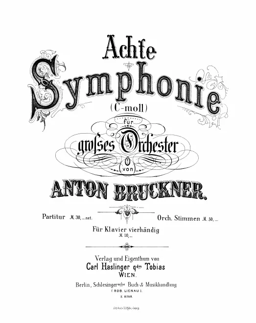 First page of Symphony No.8