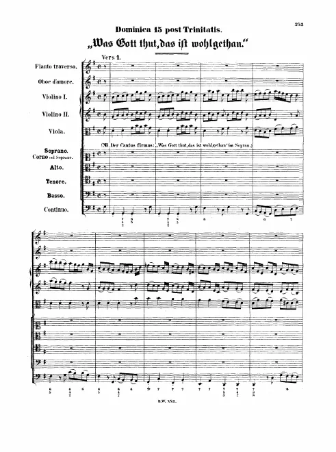 First page of Was Gott tut, das ist Wohlgethan