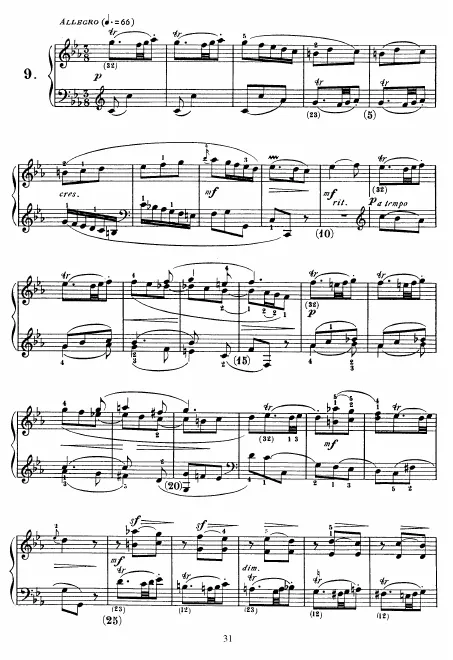 First page of Keyboard Sonata in C minor