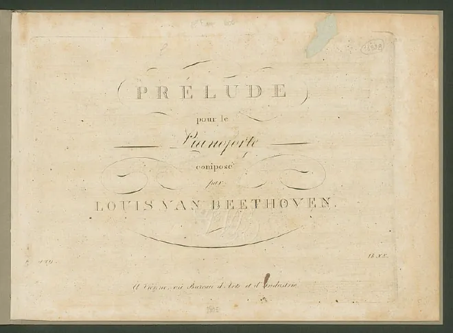 First page of Prelude for Piano
