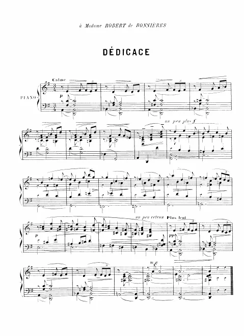 First page of Quelques danses