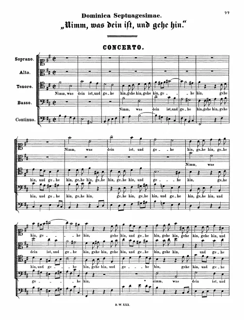 First page of Nimm, was dein ist, und gehe hin