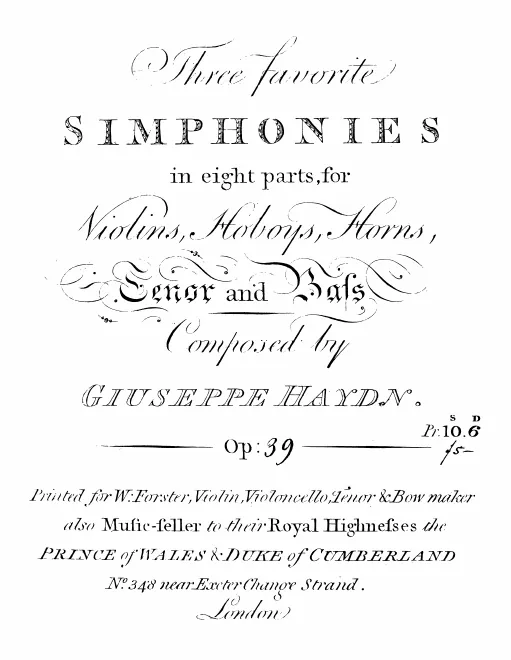 First page of Symphony No.81 in G major