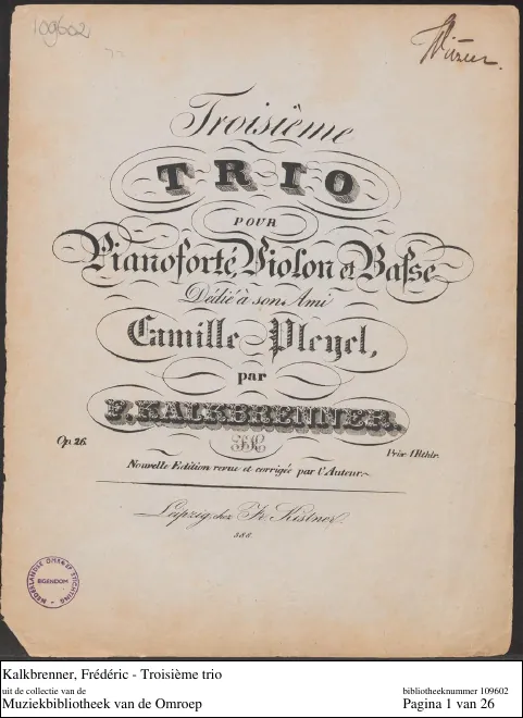 First page of Piano Trio No.3