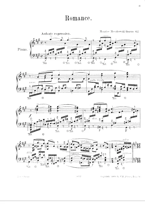 First page of Romance and Scherzo