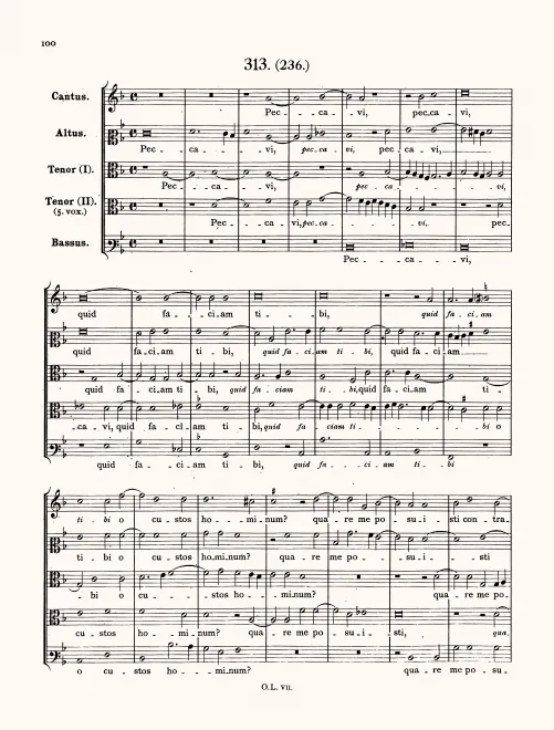 First page of Peccavi quid faciam, LV 48