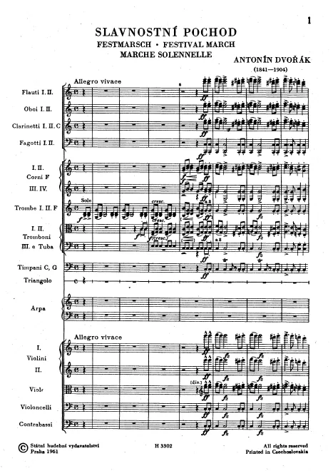 First page of Festival March
