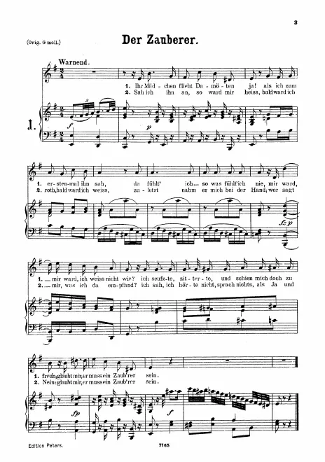 First page of Der Zauberer