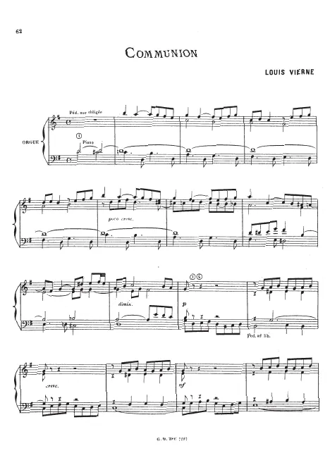 First page of Communion
