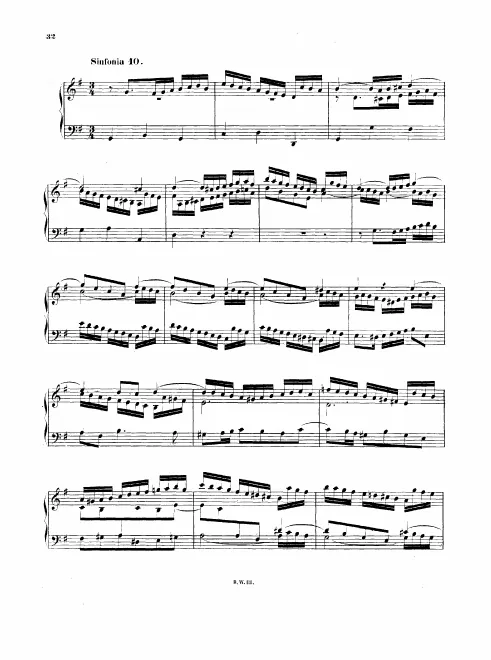 First page of Sinfonia in G major