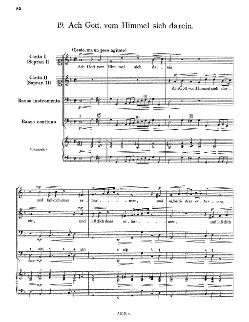First page of Ach Gott, vom Himmel sieh darein