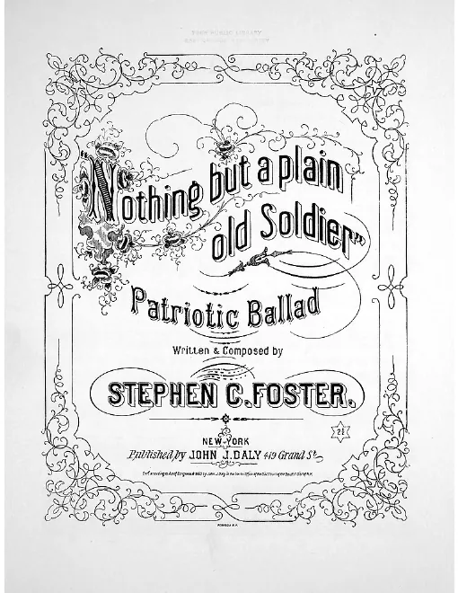 First page of I'm Nothing But a Plain Old Soldier