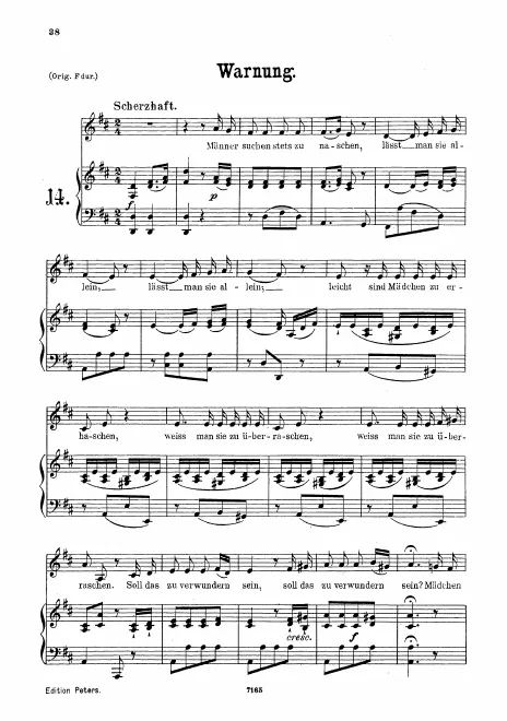 First page of Warnung