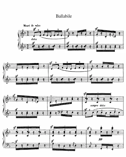 First page of Ballabile
