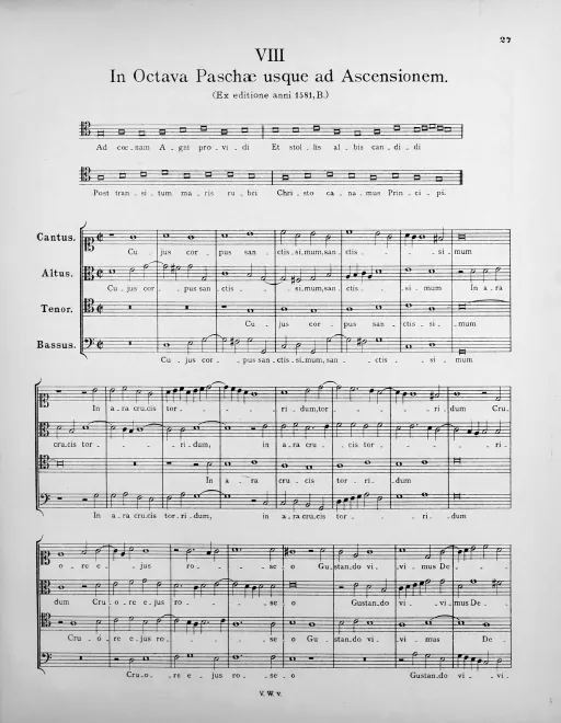 First page of Ad cænam Agni providi