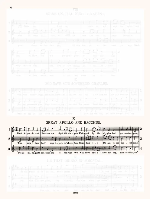 First page of Great Apollo and Bacchus