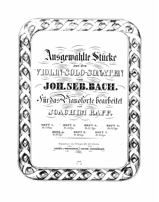 First page of 6 Violin Sonatas and Partitas