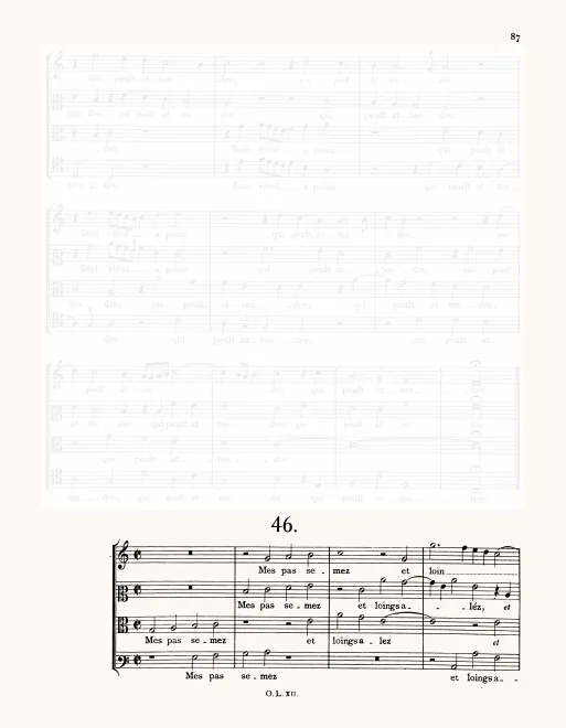First page of Mes pas semez et loings alez