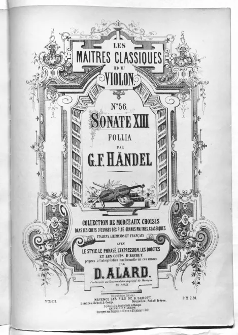 First page of Violin Sonata in D major