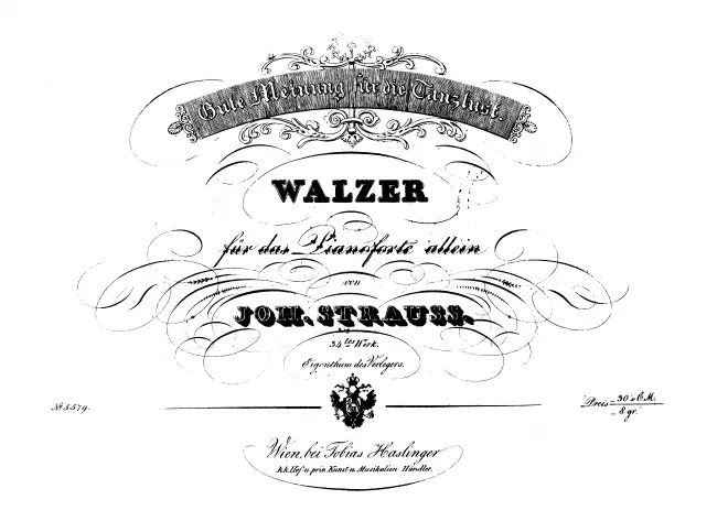 First page of Gute Meinung für die Tanzlust