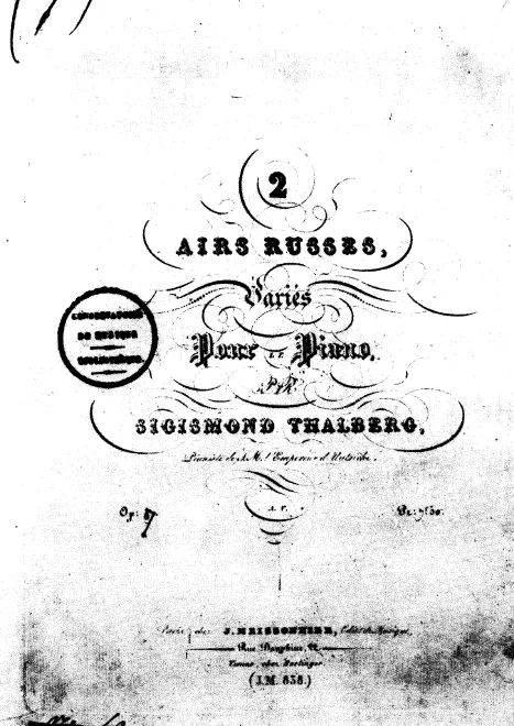 First page of 2 Airs russes variés