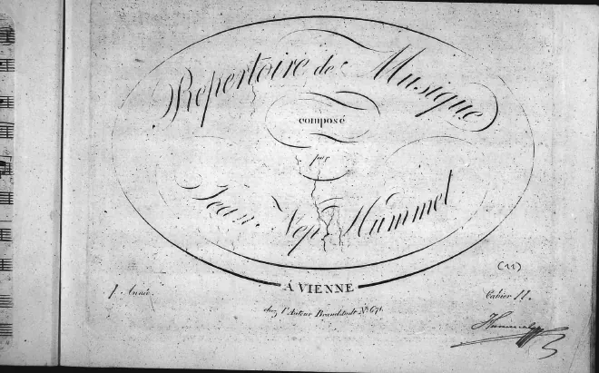 First page of Potpourri No.1 sur 'La Peau d'ane' (Die Eselshaut)