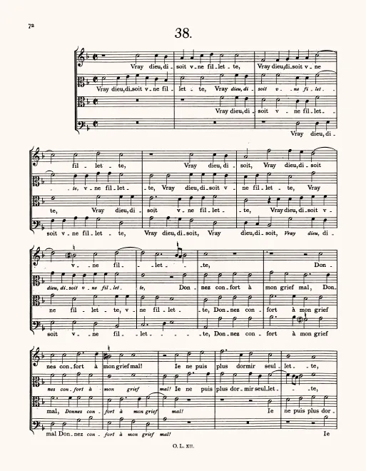 First page of Vray dieu disoit une fillette
