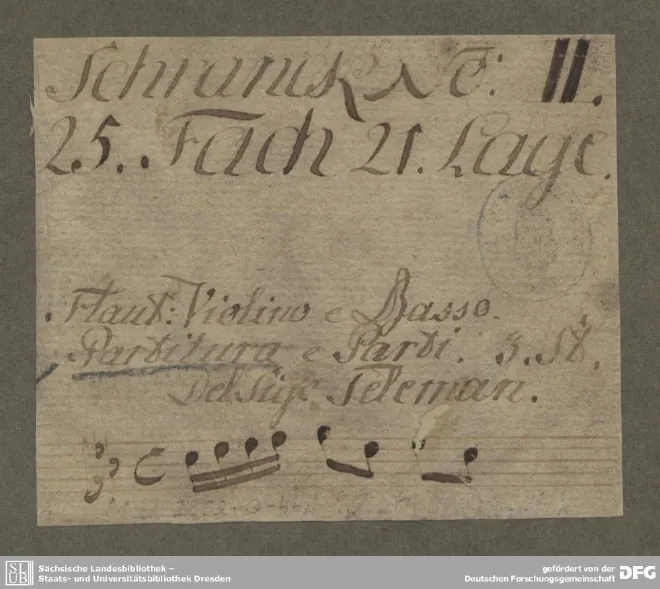 First page of Trio Sonata
