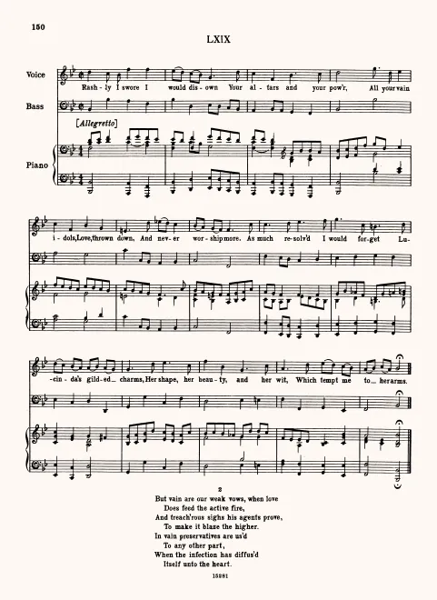 First page of Rashly I Swore I Would Disown