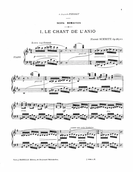 First page of Nuits romaines