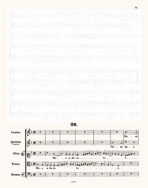 First page of Duo ubera tua